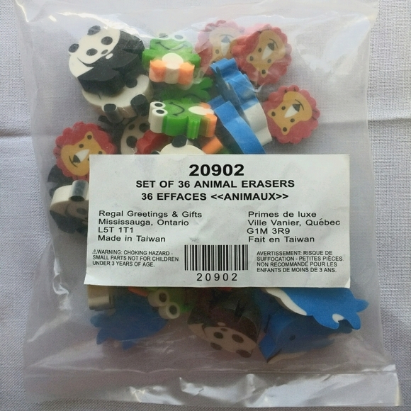 4/$15.00 Animal erasers - Picture 3 of 3